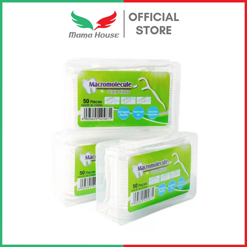 [MH] Dental Floss 50 Pcs Benang Tusuk Gigi Pembersih Sela Gigi