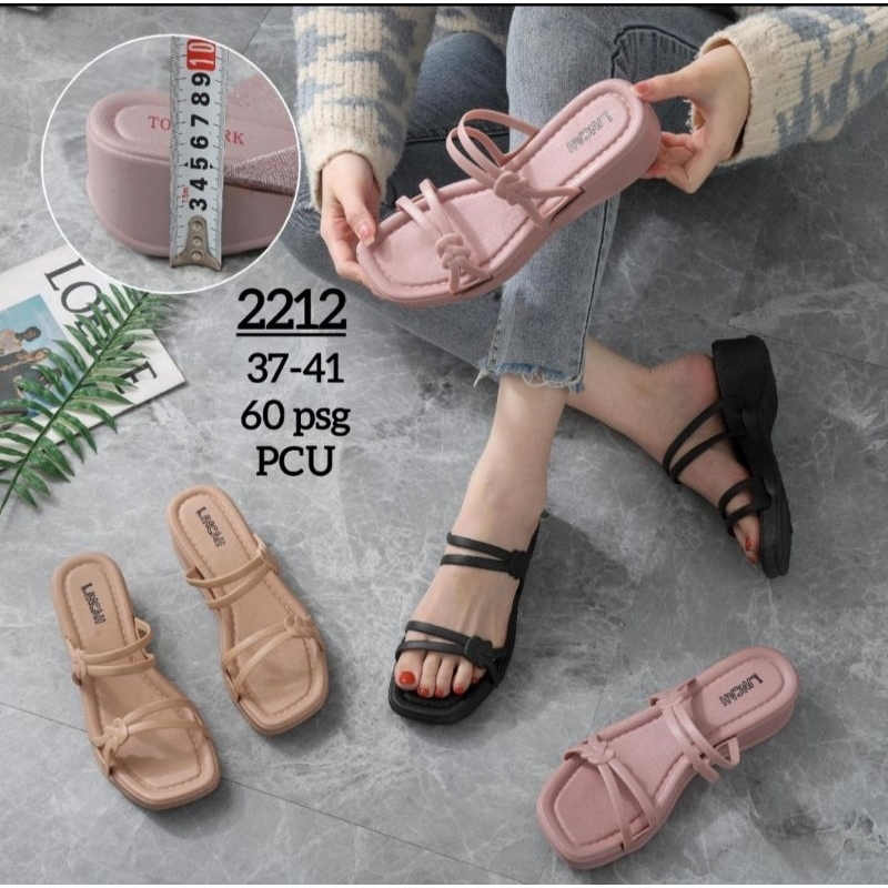 Sandal wanita wedges import 2212 OHO