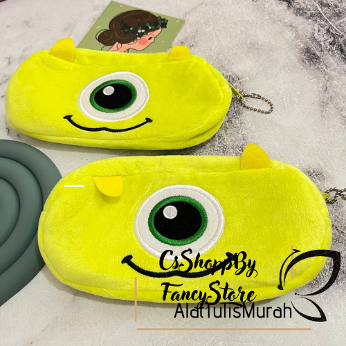

Kotak Pensil Kain Kartun Monster Hijau Cute Tempat Pensil Alat Tulis Kantor Bisa Cod