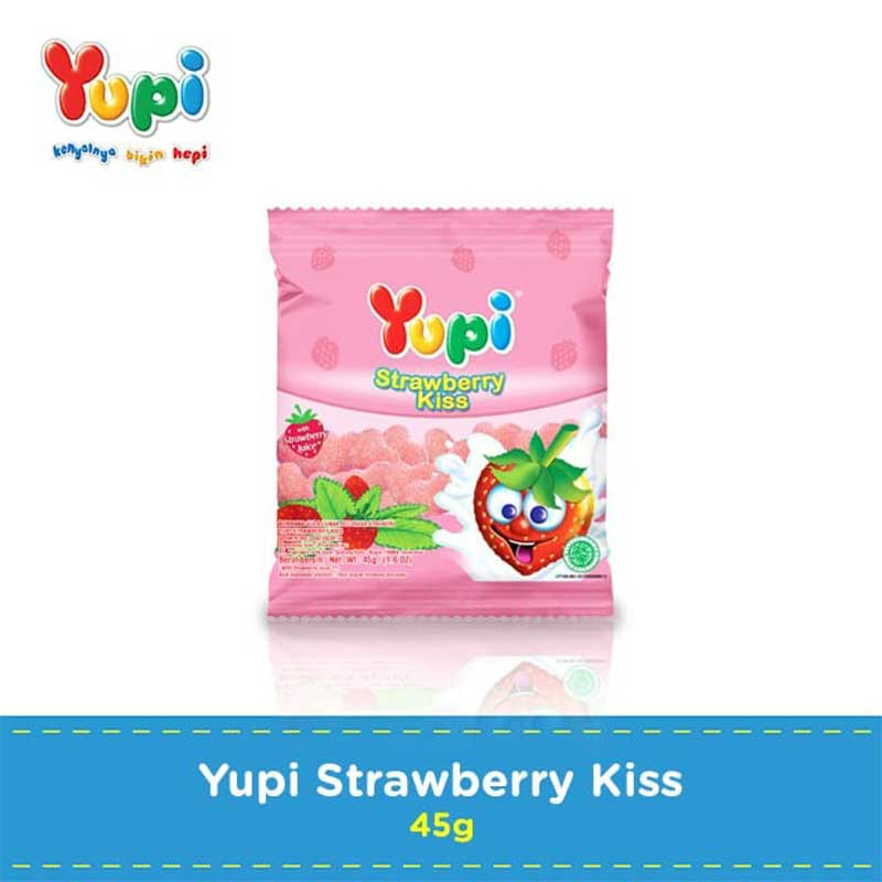 

Yupi Gummy Candies Strawberry Kiss 45 g