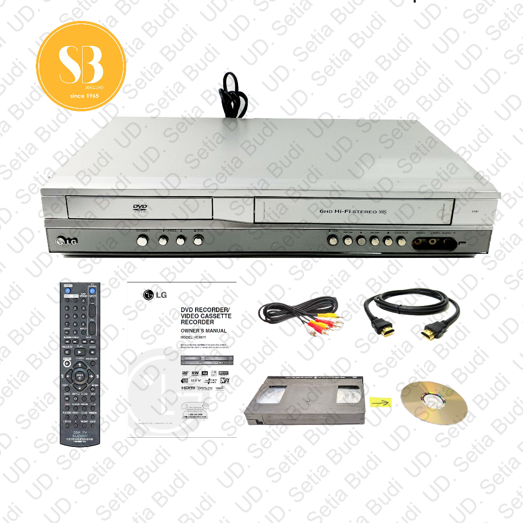 VHS Player VCR DVD VCD CD Player LG V181 Baru dan Murah