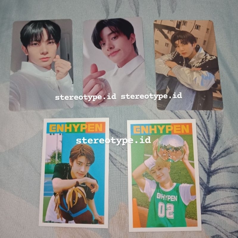 ENHYPEN OFFICIAL PC HEESEUNG JAKE JUNGWON SUNOO SUNGHOON NIKI