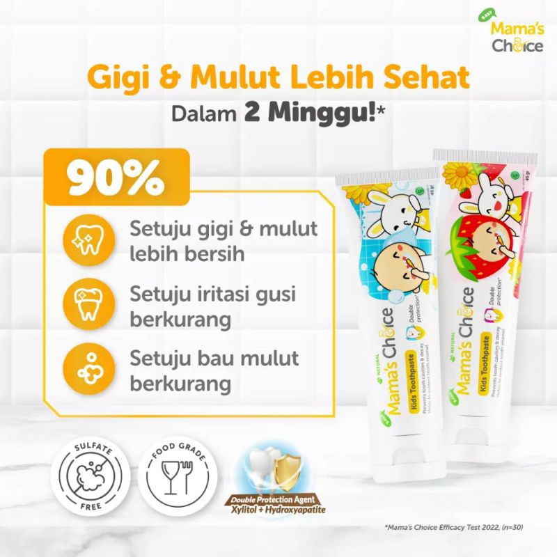 Mama's Choice Baby &amp; Kids Toothpaste - Pasta Gigi Mamas Choice