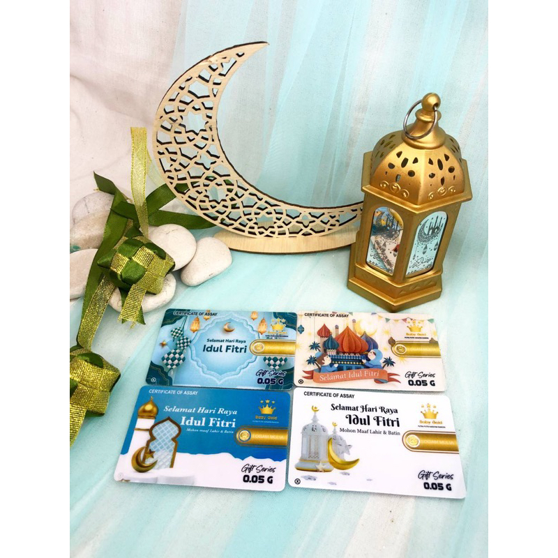 [FREE AMPLOP IDUL FITRI LEBARAN] GRAMASI 0,05 GRAM SOUVENIR GIFT SERIES EMAS 24 KARAT BABYGOLD  ANGP