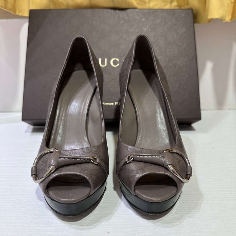 [PRELOVED] ORIGINAL Gucci Grey Heels