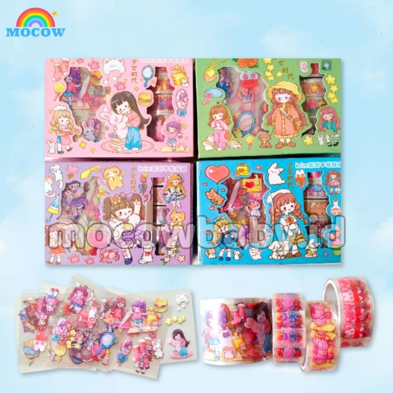 

stiker kim mix 10pc + 4 tape