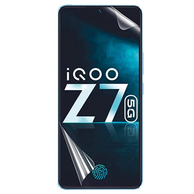 Hydrogel Jelly CLEAR iQOO Z7 / iQOO 11 Hidrogel Bening Glossy Putih Transparent Front Depan layar Dan belakang Back Full Cover Casing Jely Ful Covergel 2022 4G Bisa Fingerprint i FILM iQOOZ7 iQOO11 5G Z 7 iQ OO Vivo 00 o o Bagus Original ori i QOO i Q