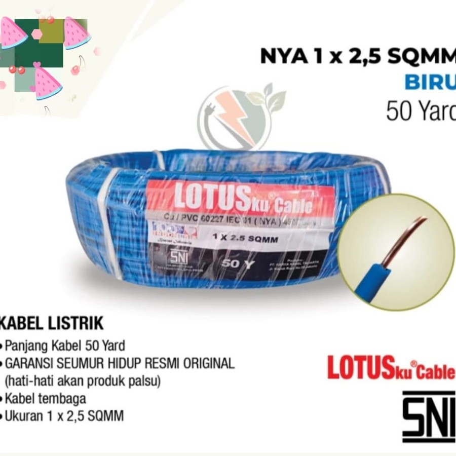Kabel Nya 2,5 mm LOTUSku 1x2.5 50 yard