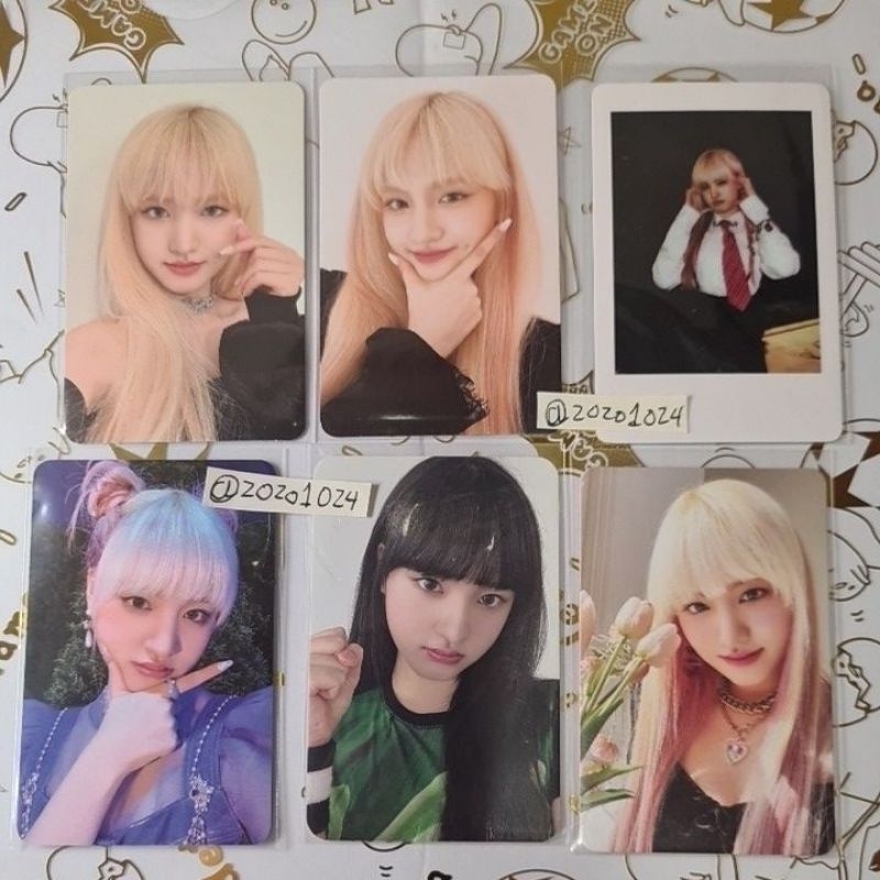 [READY STOCK] LIZ IVE PHOTOCARD OFFICIAL ELEVEN BLACK RED LOVE DIVE LODI WITHMUU POB POLAROID POLA K