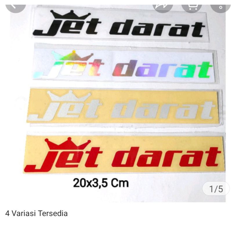 STICKER CUTTING MOBIL DAN MOTOR JET DARAT UKURAN 3,5X20CM