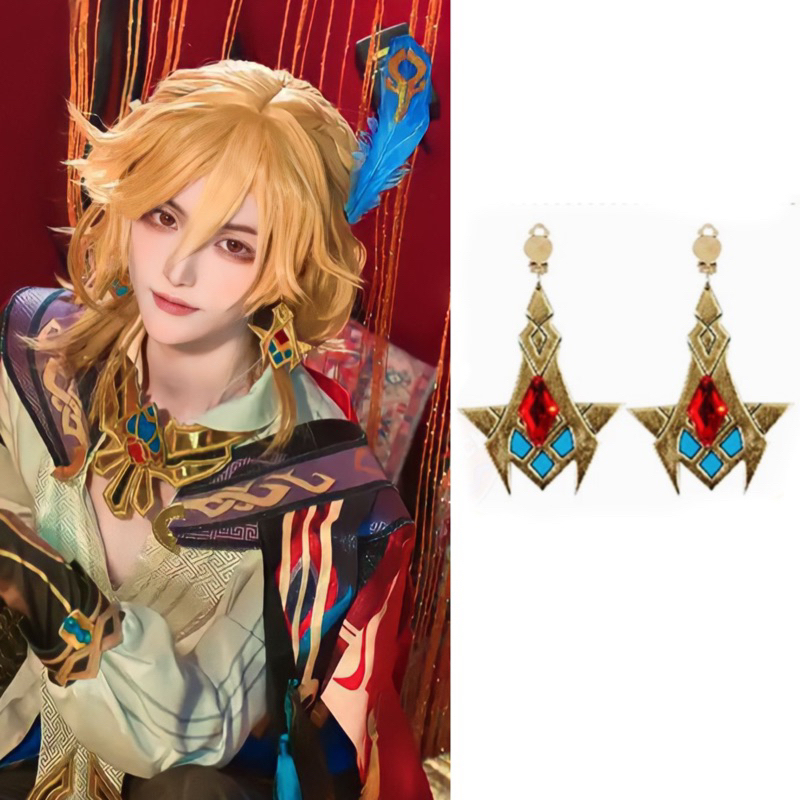 Anting Kaveh Genshin Impact Cosplay