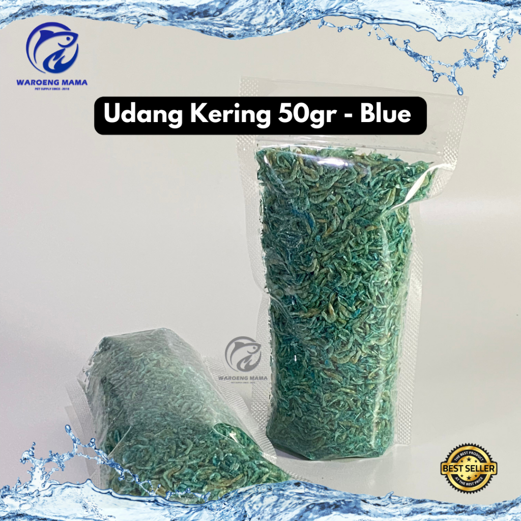 UDANG KERING GRADE A+ Yellow Blue Red Pakan ikan predator channa arwana louhan oscar