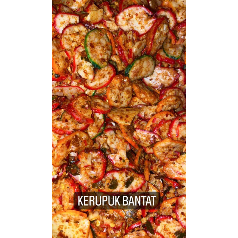

KERUPUK BANTAT PEDAS SIZE 500 GR