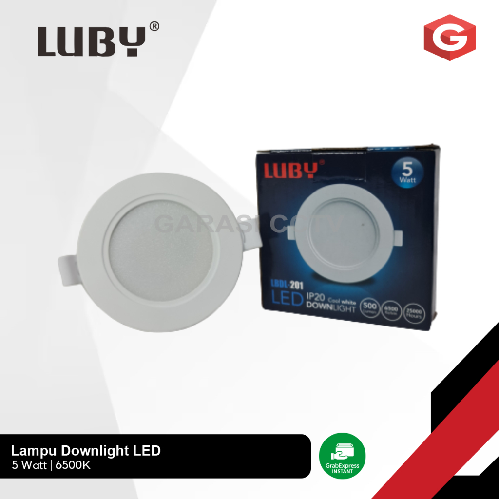Lampu LED Downlight Panel IB 5W 9W 12W 18W 24W Luby Bulat