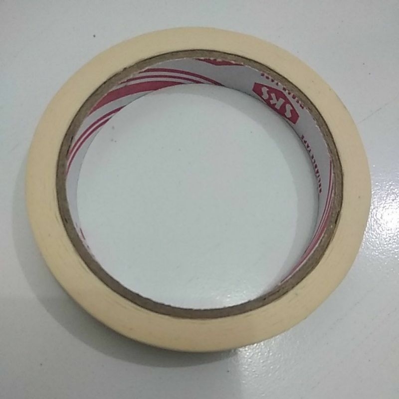 

Lakban kertas 1/2 inch merk SKS / Masking tape 20 yard