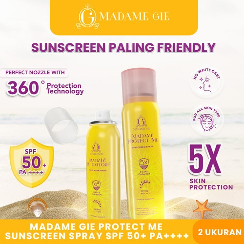 Madame Gie Protect Me Sunscreen Spray SPF50 PA++++ - 5X More Effective