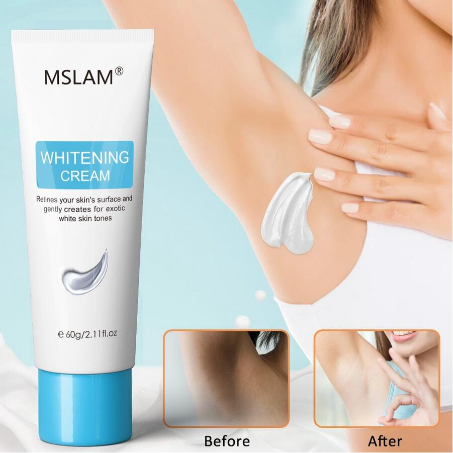60g Mslam Pemutih Ketiak Dan Selangkangan Ampuh - Private Parts Whitening Cream Underarm Whitening Pink For Lips, Areolas And Private Parts