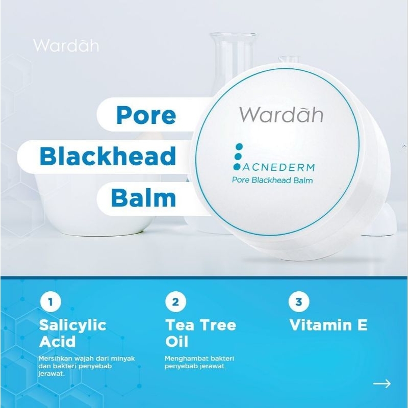 Wardah Acnederm Pore Black Head Balm