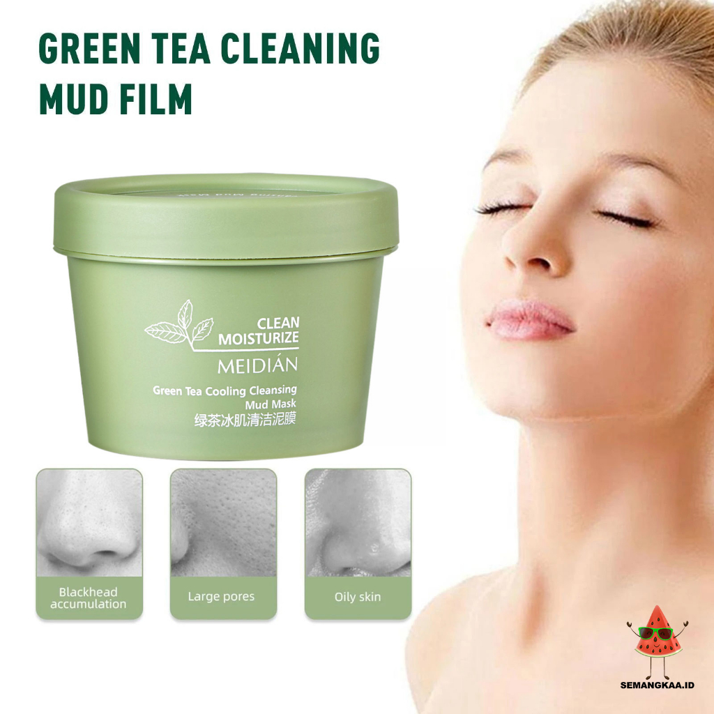 BPOM MAIGOOLE  Masker Wajah Green Tea Cleasing Clay Mask Perawatan Kecantikan 100g XX033