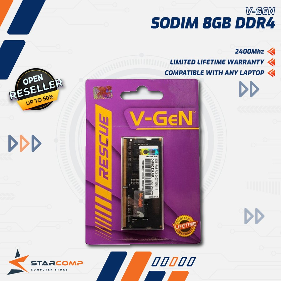 Sodim V-GEN 8GB DDR4 Rescue PC-19200/2400Mhz