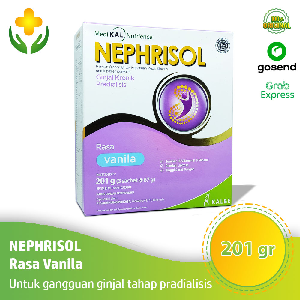 

Nephrisol Rasa Vanila Susu 201 gr Susu Pasien Ginjal Pradialisis