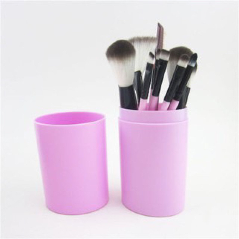 BAHAN SUPER LEMBUT GRATIS ONGKIR COD MEDAN TERMURAH Kuas Make Up Tabung 12pcs Make Up Brush 12 Set In 1 Tube Import Murah