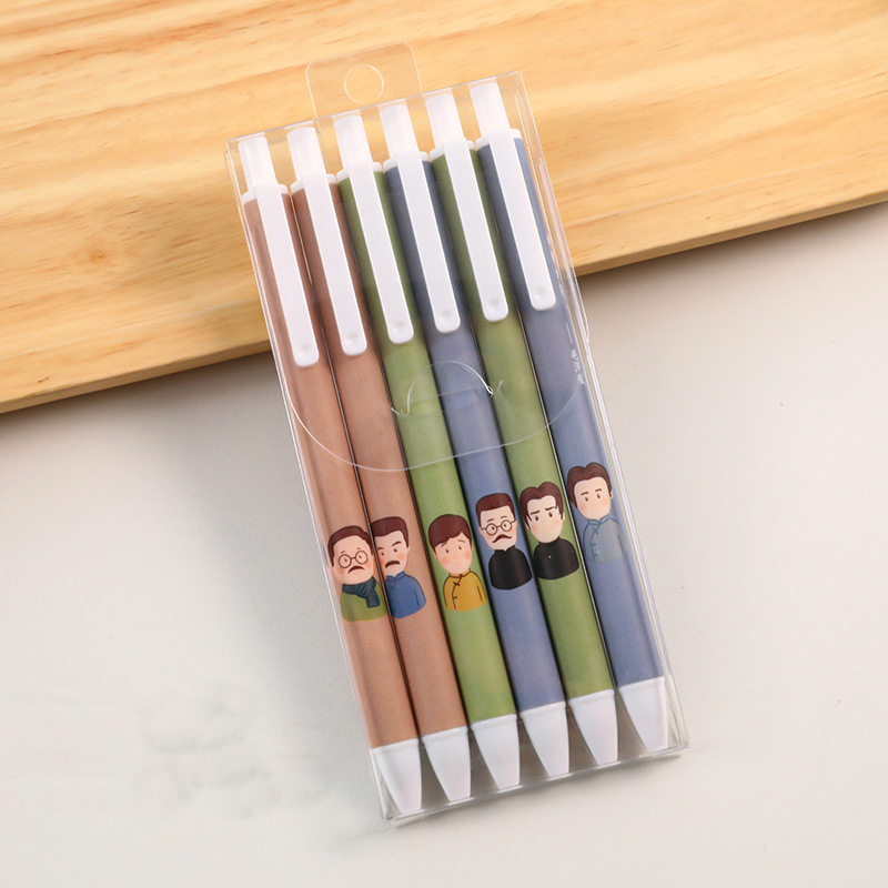 Pulpen isi 6pcs warna menawan import anti macet harga grosir