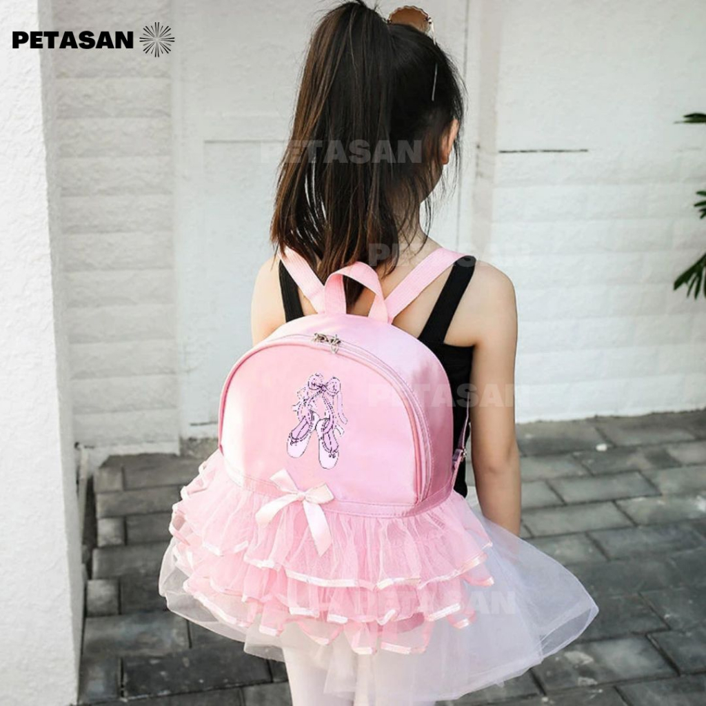 PTS - Tas Ransel Anak Perempuan - Tas Balerina - Pair Of Shoes - Tas Pita - Tas Renda - Tas Balet