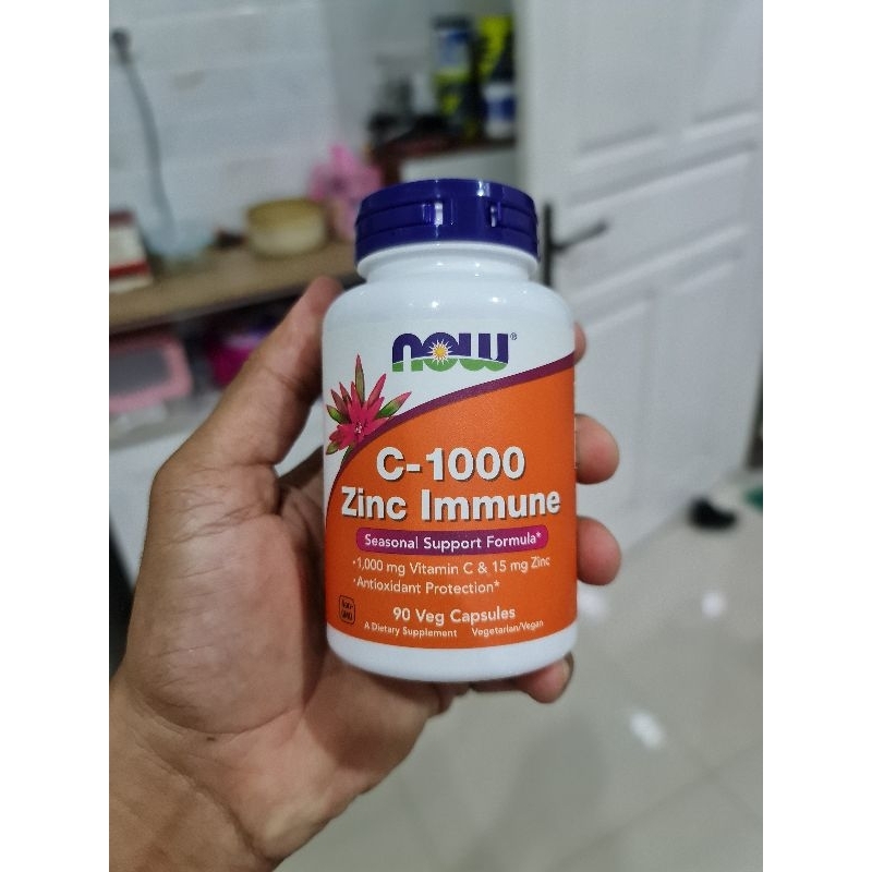 Now Foods C1000 C 1000 C-1000 Zinc Vitamin Immune Imunitas Badan -