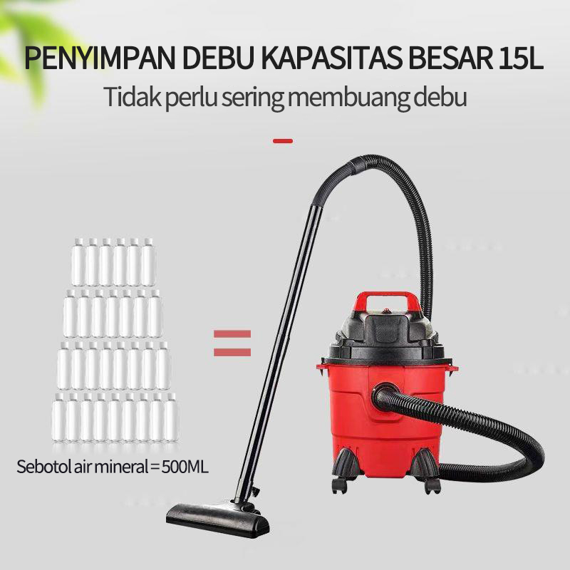 Vacuum Cleaner 15 liter Sedot Basah Kering Vacum Blower Wet Dry Penyedot Debu 3 in1