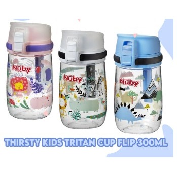 Nuby Thirsty Kids Tritan Cup Flip Botol Minum Anak 300ml