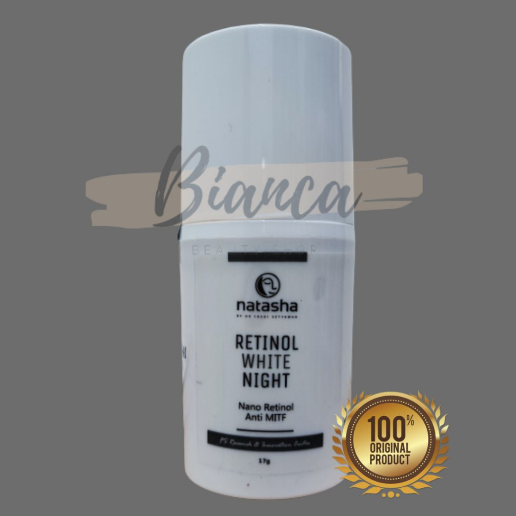 Retinol white night/ RETINOL/ KRIM MALAM NATASHA/ SERUM MALAM/ GLOWING/ PENCERAH/ DR FREDI S/ WHITE