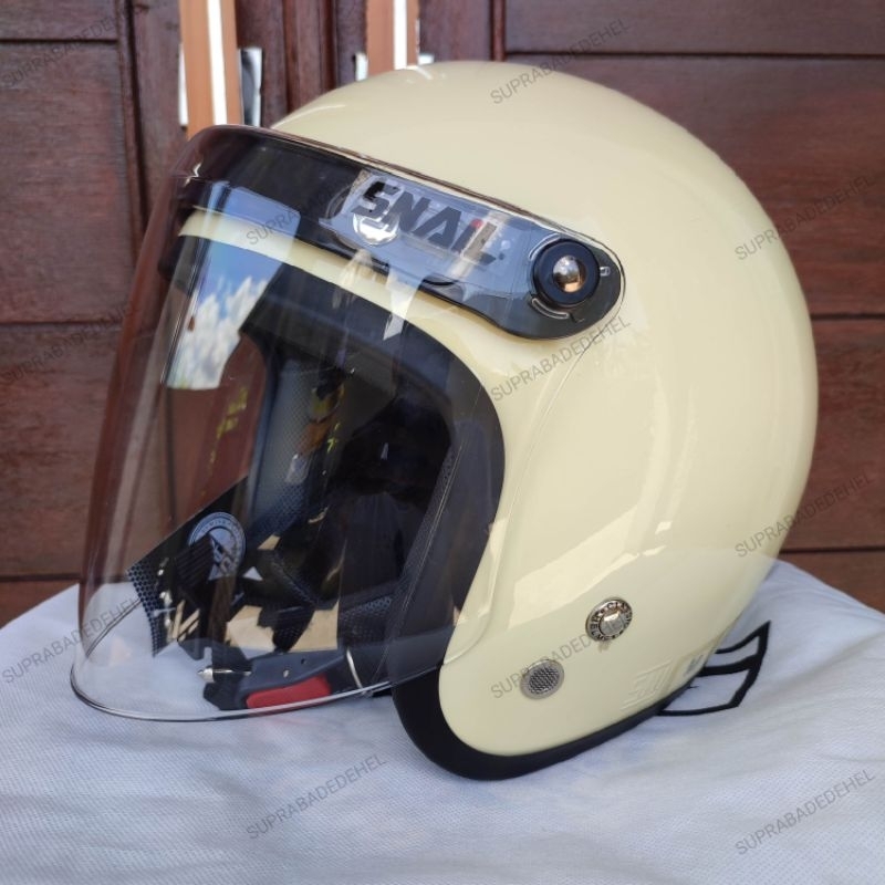 Helm Bogo DAG kaca Slimhead Cream