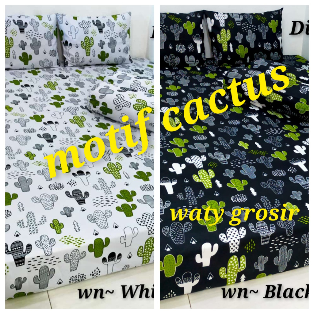 MOTIF CACTUS Sprei homemade murah motif dewasa sprei premium