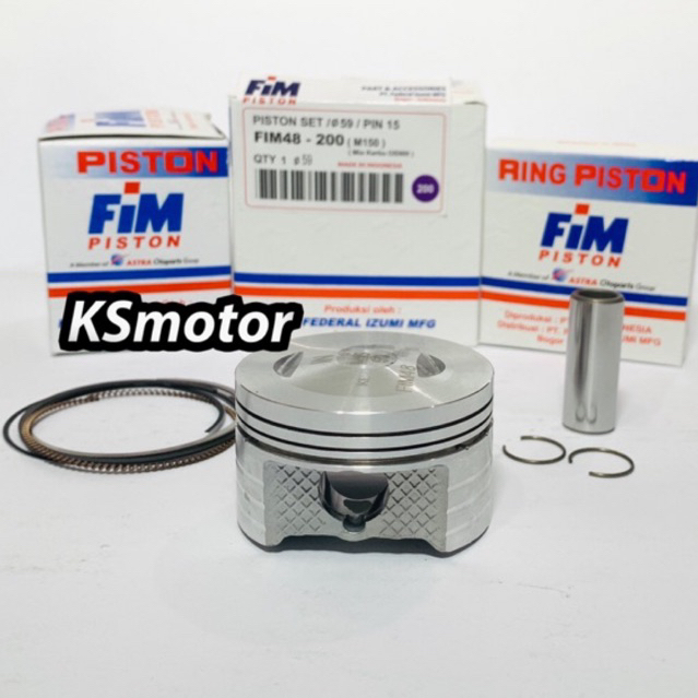Piston Seher Set Boreup Mio XXB 57 57.5 58 58.5 59 Pen 15 FIM IZUMI