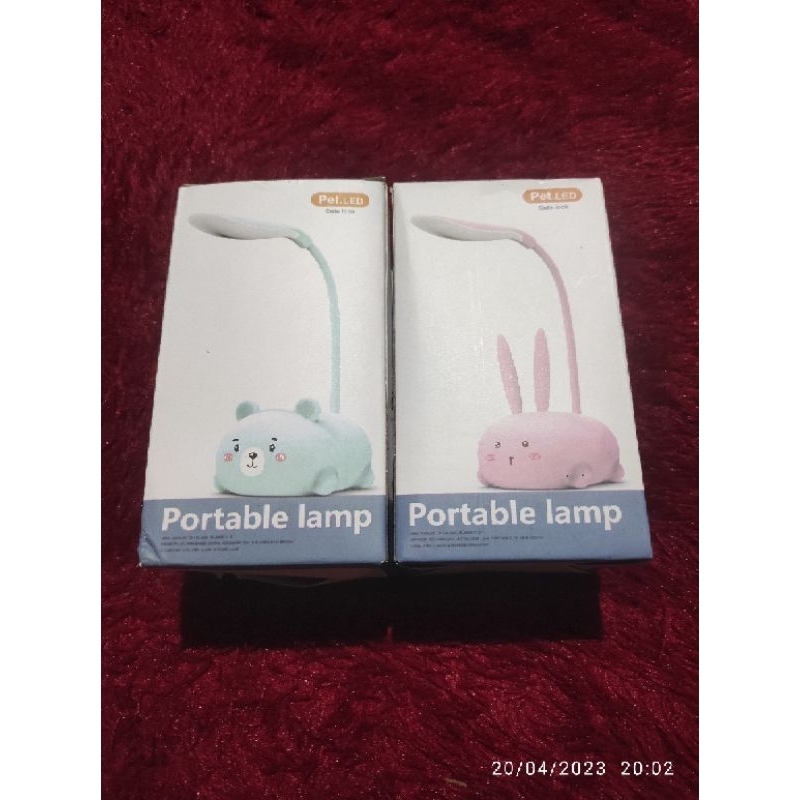 Lampu Portabel lampu belajar anak pet led