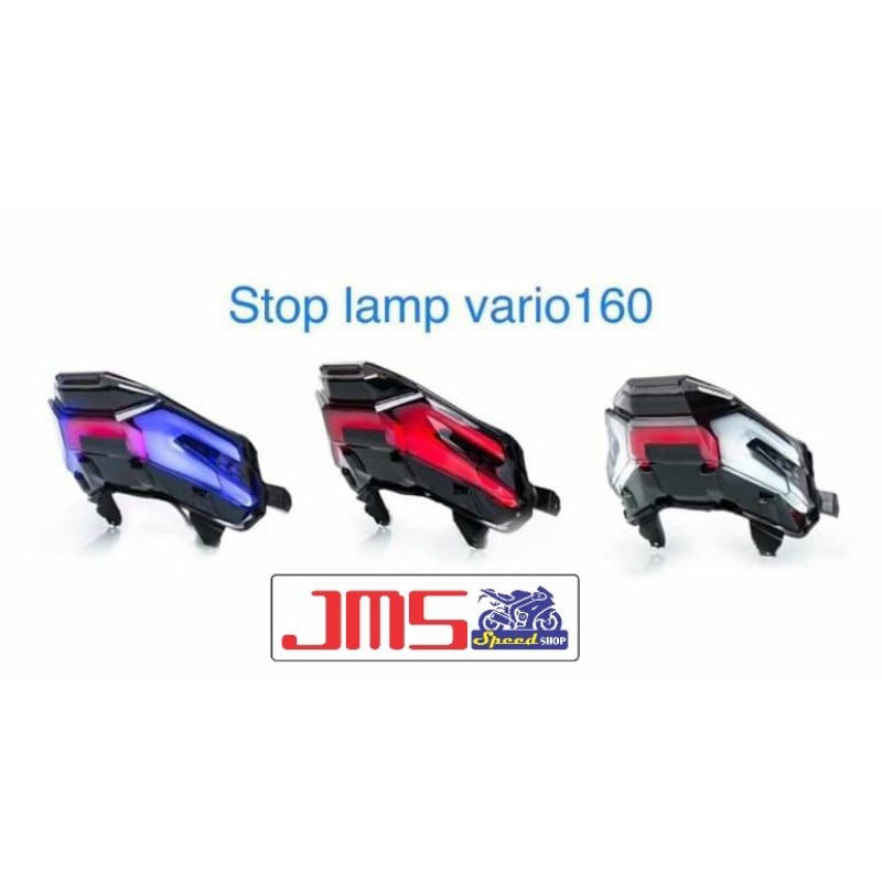 lampu stop belakang stoplamp vario160 new xcase 3in1