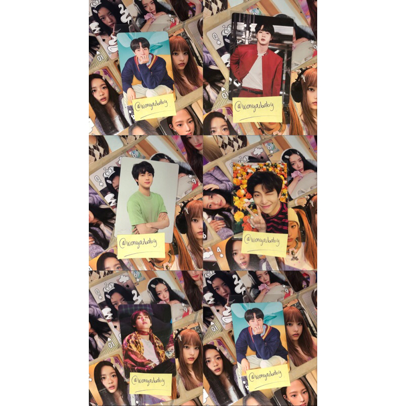 MPC Mini Photocard BTS Bangtan Kim Seokjin Jin Kim Taehyung Kim Namjoon RM HEA LYS Happy Ever After 