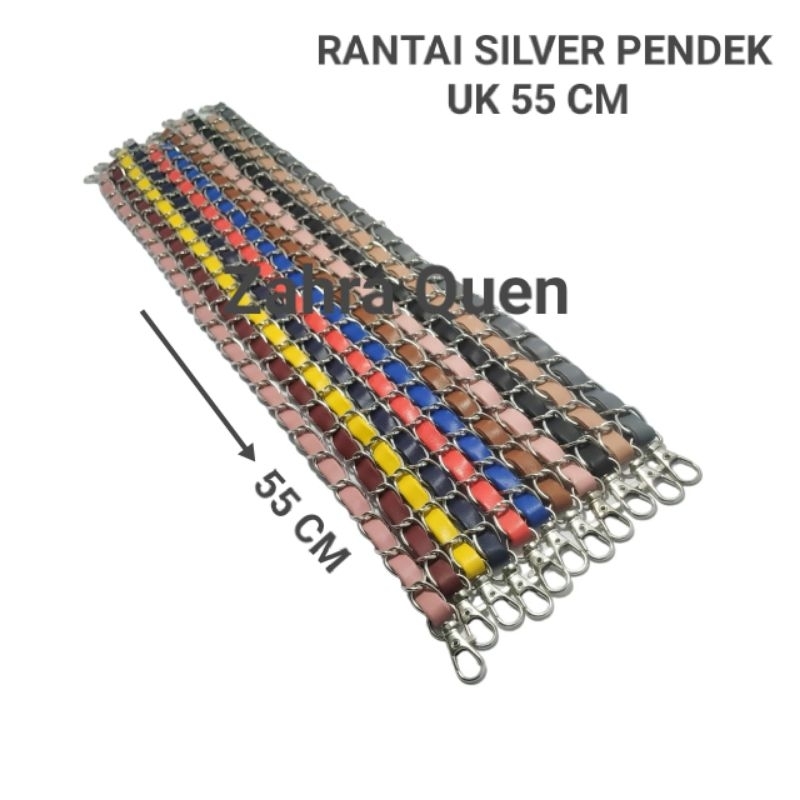 RANTAI SILVER PENDEK UKURAN 55 CM