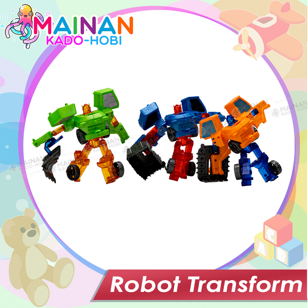HADIAH ULANG TAHUN MAINAN ANAK LAKI DIECAST CAR ROBOT TRANSFORMERS