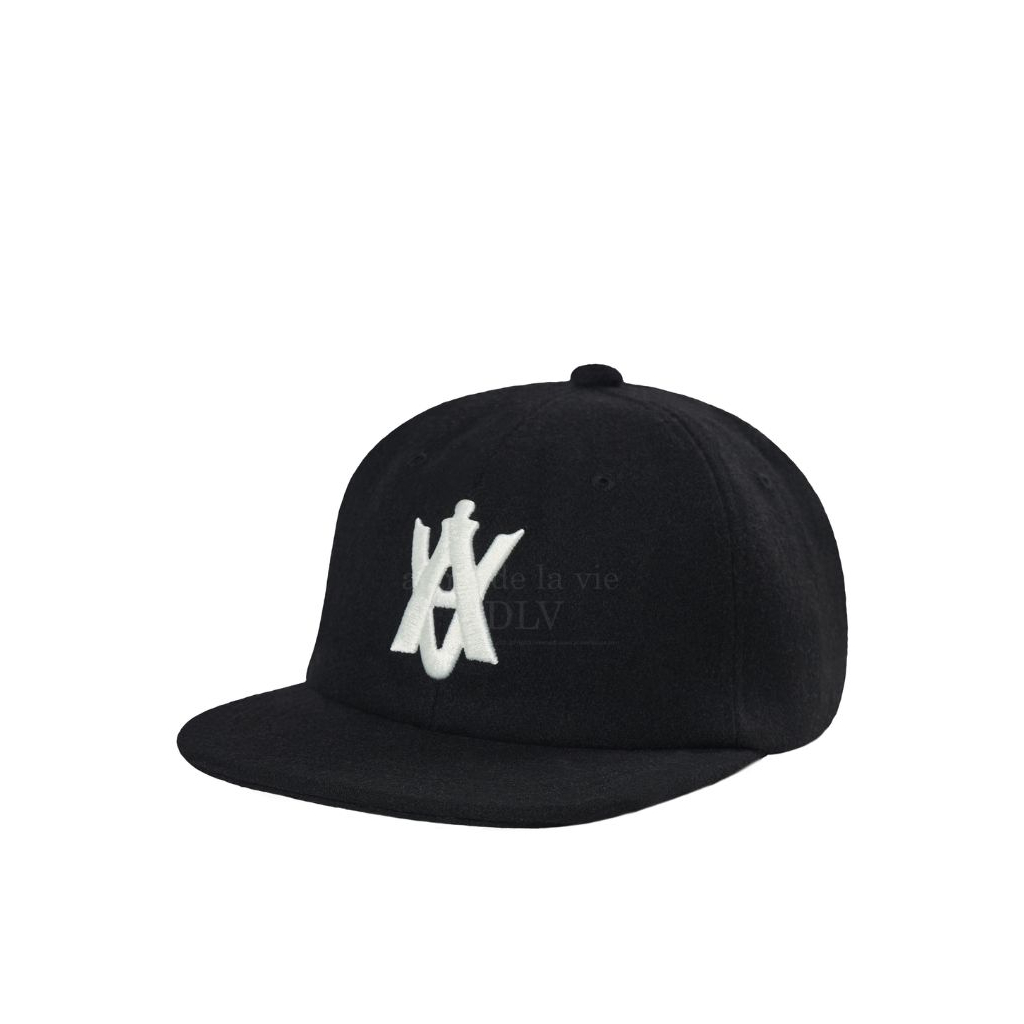 [ADLV] Acmedelavie A Logo Emblem Wool Ball Cap Black