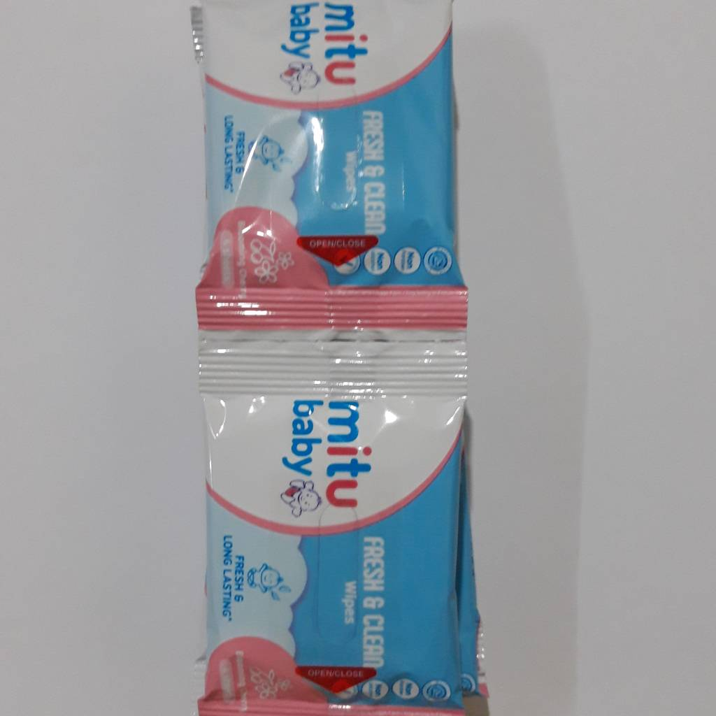 Tissue Basah Mitu (isi 4 lembar) Renceng