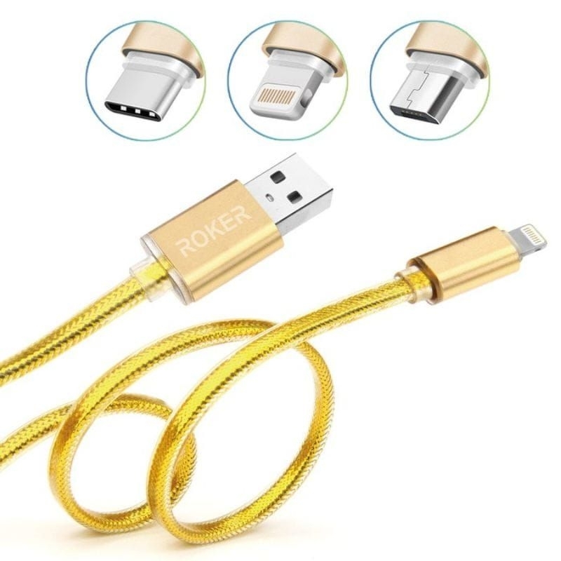 Kabel Data Charger Casan Elegant Metal Micro type c lightning