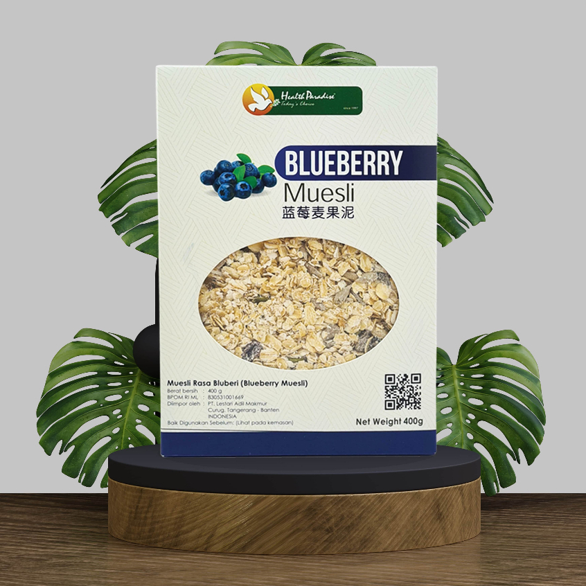 HP Organic Blueberry Muesli 400gr Muesli Organik