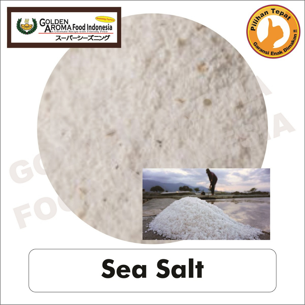 

Bubuk Tabur Rasa sea salt 500gr Bumbu garam laut Serbaguna Enak Murah Halal 1/2Kg Seasoning Powder