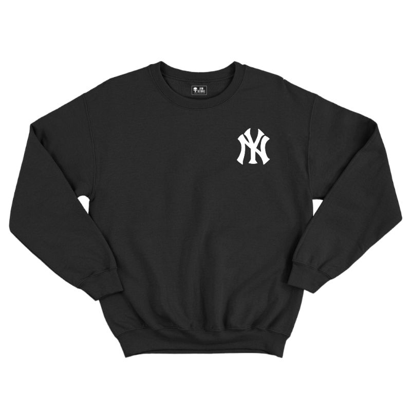 AMSTORE- Sweater Crewneck Basic LOGO NY jumbo bigsize unisex pria wanita size xxxl xxxxl xxxxxl