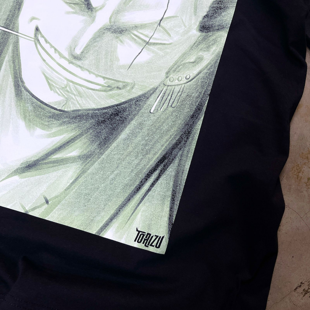 Torizu Tshirt Zoro Brush Anime Manga One Piece Mugiwara Premium Unisex