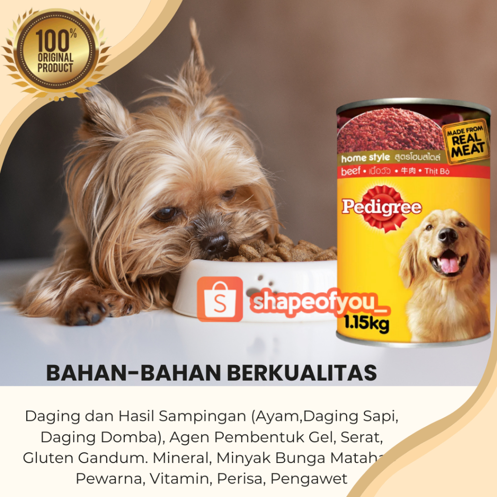 Pedigree Kaleng 1.15kg Anjing Wet Dog Food Can Pedigri Kaleng 700gr Makanan Basah Anjing Pedigre Puppy