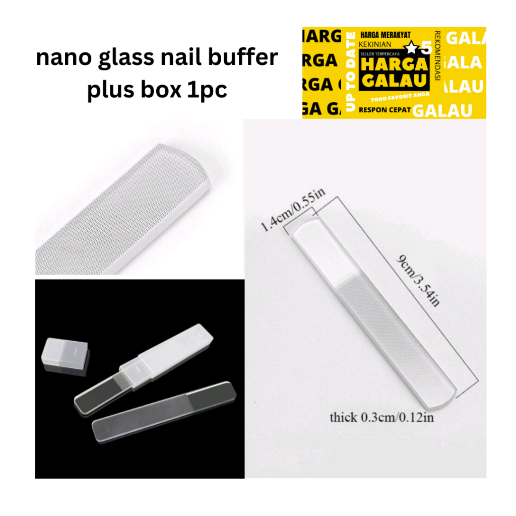 nail buffer shinner original  Kuku di jamin kilap nano glass file pengkilap kuku