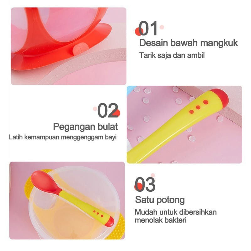 LS 5in1 Baby Food Maker Penghalus Makanan Bayi Mpasi Set Grinding Bowl Perlengkapan Makan Newborn Baru Lahir